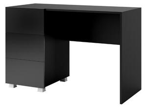 Psací stůl BRINICA, 110x77x50, černá/černý lesk
