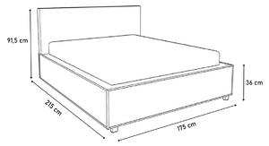 Čalouněná postel BRINICA, 160x200, soft 11