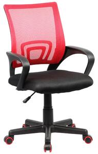 OTOČNÁ ŽIDLE PRO MLADÉ, červená, černá MID.YOU - Dětské otočné židle, Online Only
