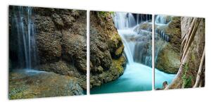 Obraz - vodopády (90x30cm)