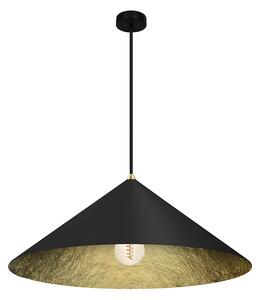 Závěsné svítidlo Fuji, 1x černé/zlaté kompozitní stínítko, (fi 50cm), b