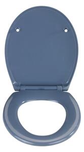 WENKO 22403100-WC sedátko SAMOS 44,5x37,5 cm modrá/stříbrná