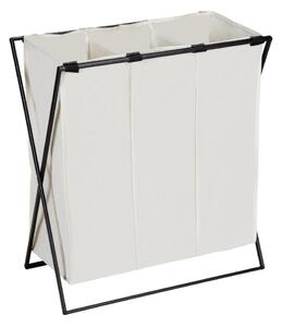 WENKO 71298800 - Koš na prádlo TRIO 69x76 cm krémová/černá