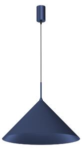 Závěsné svítidlo Capital, 1x tmavomodré kovové stínítko, (fi 46cm), db