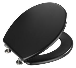 WENKO 20077100-WC sedátko PRIMA 37x41 cm černá/stříbrná