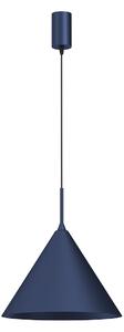 Závěsné svítidlo Capital, 1x tmavomodré kovové stínítko, (fi 32cm), db