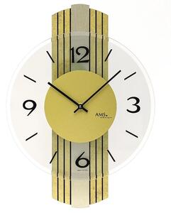 Designové nástěnné hodiny 9673 AMS 38cm