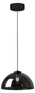 Závěsné svítidlo Gamma, 1x černé skleněné stínítko, b
