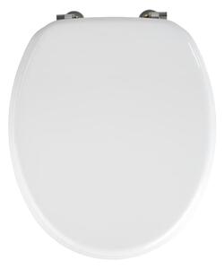 WENKO 154008100-WC sedátko VALENCIA 43x36 cm bílá/stříbrná