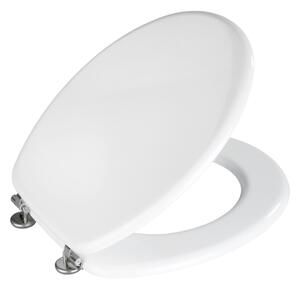 WENKO 154008100-WC sedátko VALENCIA 43x36 cm bílá/stříbrná