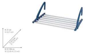 WENKO 63005800 - Sušák prádla 37,5x21 cm nerez/stříbrná/modrá