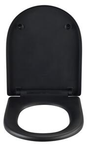 WENKO 24989100 - WC sedátko EXCLUSIVE 36,5x45 cm černá/stříbrná