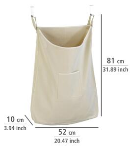 WENKO 62107100 - Koš na prádlo CANGURO 52x81 cm béžová/stříbrná
