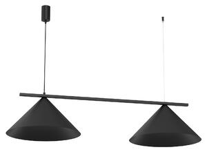 Závěsné svítidlo Capital, 2x černé kovové stínítko, (fi 46cm), b