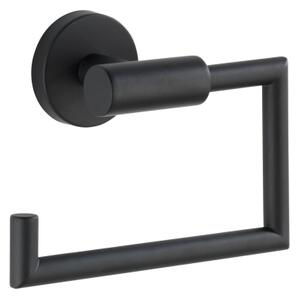 WENKO 24240100-Držák toaletního papíru BOSIO BLACK 15x10,5 cm nerez/stříbrná