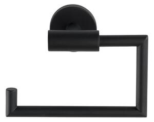 WENKO 24240100-Držák toaletního papíru BOSIO BLACK 15x10,5 cm nerez/stříbrná