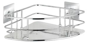 WENKO 23856800-Polička TURBO-LOC QUADRO ED. 27,5x19,3 cm nerez/lesk. chrom