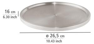 WENKO 2334100 - Podnos STAINLESS STEEL 26,5x1,5 cm nerez/stříbrná