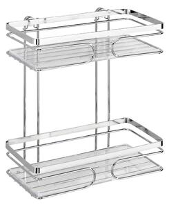 WENKO 20410100-Regál PREMIUM EDELSTAHL 24x27 cm nerez/stříbrná