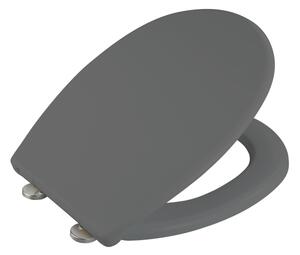 WENKO 24572100-WC sedátko VORNO NEO 46x37 cm šedá/stříbrná