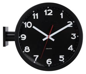 Oboustranné nástěnné hodiny 5966BK Karlsson 38cm