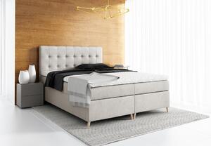 Čalouněná postel boxspring GLORIA + topper, 120x200, jasmine 72