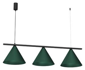 Závěsné svítidlo Capital, 3x zelené kovové stínítko, (fi 30cm), gr