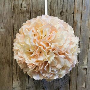 Květinová koule na zavěšení bledě růžová 20cm