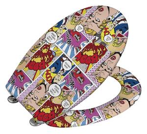 WENKO 22797100-WC sedátko POP-ART 45x38 cm pestrobarevná/stříbrná