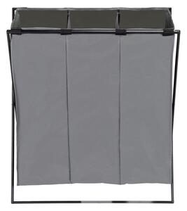 WENKO 71297800 - Koš na prádlo TRIO 69x76 cm šedá/černá