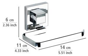 WENKO 22687100-Držák toaletního papíru VACUUM-LOC QUADRO ED 14x11 cm lesk. chrom