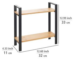 WENKO 53029100 - Police LOU 32x33 cm černá/hnědá