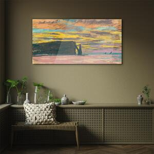 Obraz na skle Obraz na skle Západ slunce Claude Monet