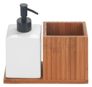 WENKO 54944100 - Dávkovač mýdla MERA 18,5x17 cm hnědá