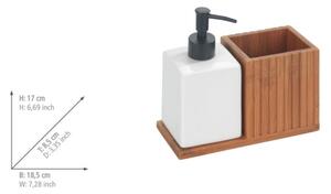 WENKO 54944100 - Dávkovač mýdla MERA 18,5x17 cm hnědá