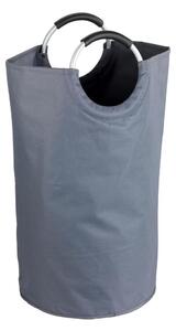 WENKO 3440803100 - Koš na prádlo JUMBO 38x72 cm antracit/stříbrná/černá
