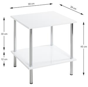 Přístavný stolek MARCO bílá vysoký lesk