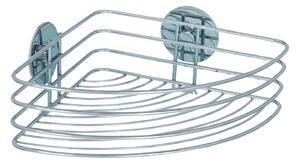 WENKO 18913100-Polička TURBO-LOC RUND STAHL 26,5x20 cm lesk. chrom