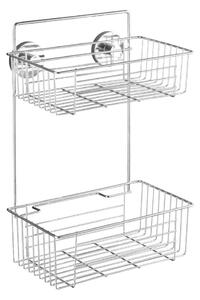 WENKO 20889100-Regál VACUUM-LOC RUND STAH 26x38 cm lesk. chrom