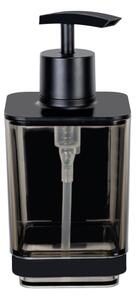 WENKO 71444800 - Dávkovač mýdla VACUUM-LOC QUADRO ED 7,5x16 cm černá