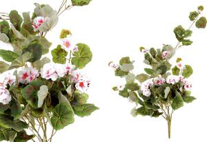 Muškát táhlý bílo-růžový umělá květina 35x90x20cm