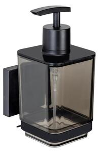 WENKO 71444800 - Dávkovač mýdla VACUUM-LOC QUADRO ED 7,5x16 cm černá
