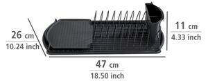 WENKO 54767100 - Odkapávač BASIC 47,5x26,5 cm černá