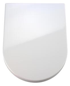 WENKO 18396100-WC sedátko PALMA 46,5x35,7 cm bílá/stříbrná