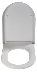 WENKO 18396100-WC sedátko PALMA 46,5x35,7 cm bílá/stříbrná