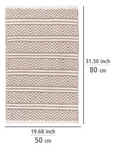 WENKO 24868100-Předložka SHAKI 50x80 cm béžová/bílá
