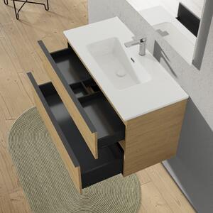 Toaletní stolek LAVOA 100 cm s umyvadlem - možnost volby barvy