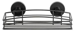 WENKO 24732100-Polička VACUUM-LOC RUND SCHW 26x14 cm černá