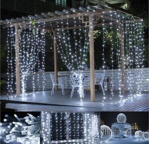 Goleto Vánoční LED závěs 3x3 m | studená bílá 300 LED