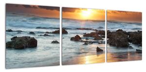 Západ slunce u moře, obraz (90x30cm)